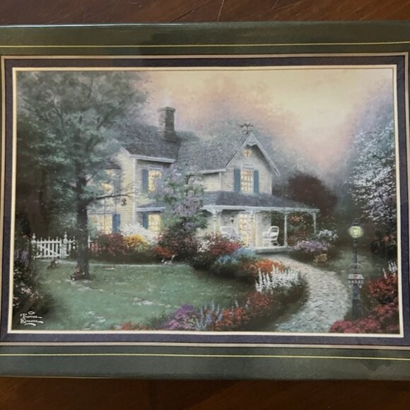 Thomas Kinkade Hometown Memories Plate Dish 1998 BRADFORD EXCHANGE - Picture 1 of 3